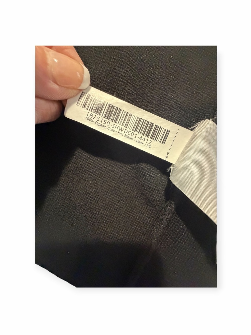 Quince 100% Cotton Classic Black Women's Tailored Open Front Blazer Coat XS - Picture 13 of 14